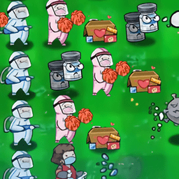 五星塔防防御战大白版植物游戏