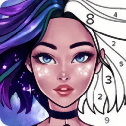 彩色风景按数字着色游戏(colors capes)