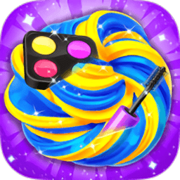 diy彩虹化妆史莱姆游戏