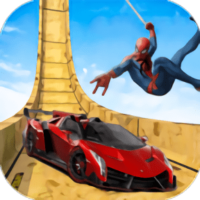 超级英雄巨型坡道游戏