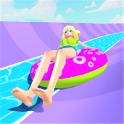 水上乐园滑梯速度赛游戏
