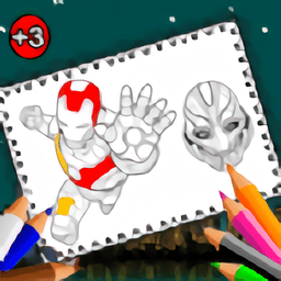 超级英雄色彩官方版(superhero coloring)